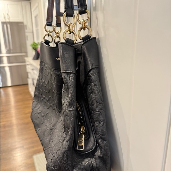 Coach Lexy Shoulder Bag in Signature Black Leather See Description - Picture 6 of 10